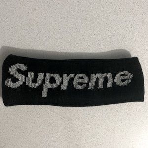 Supreme New Era Reflective Logo Headband(FW-17) Black